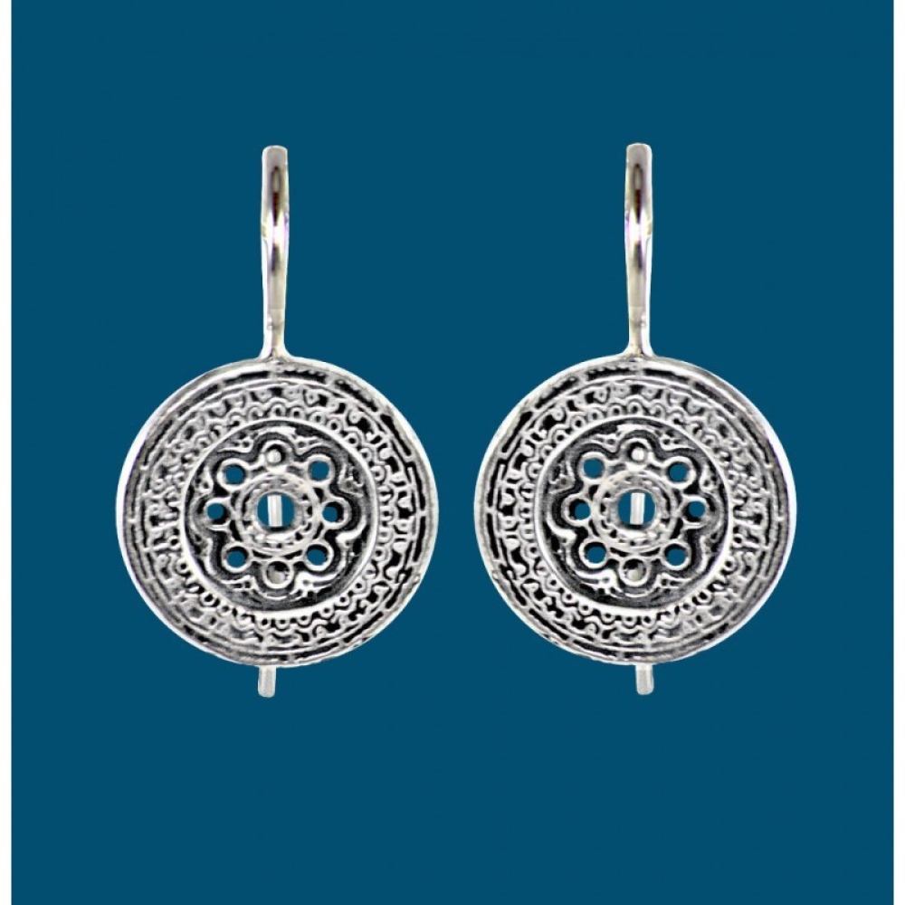 COLEGIATA DE SANTA MARÍA DE CAMBRE - PENDIENTES DE PLATA